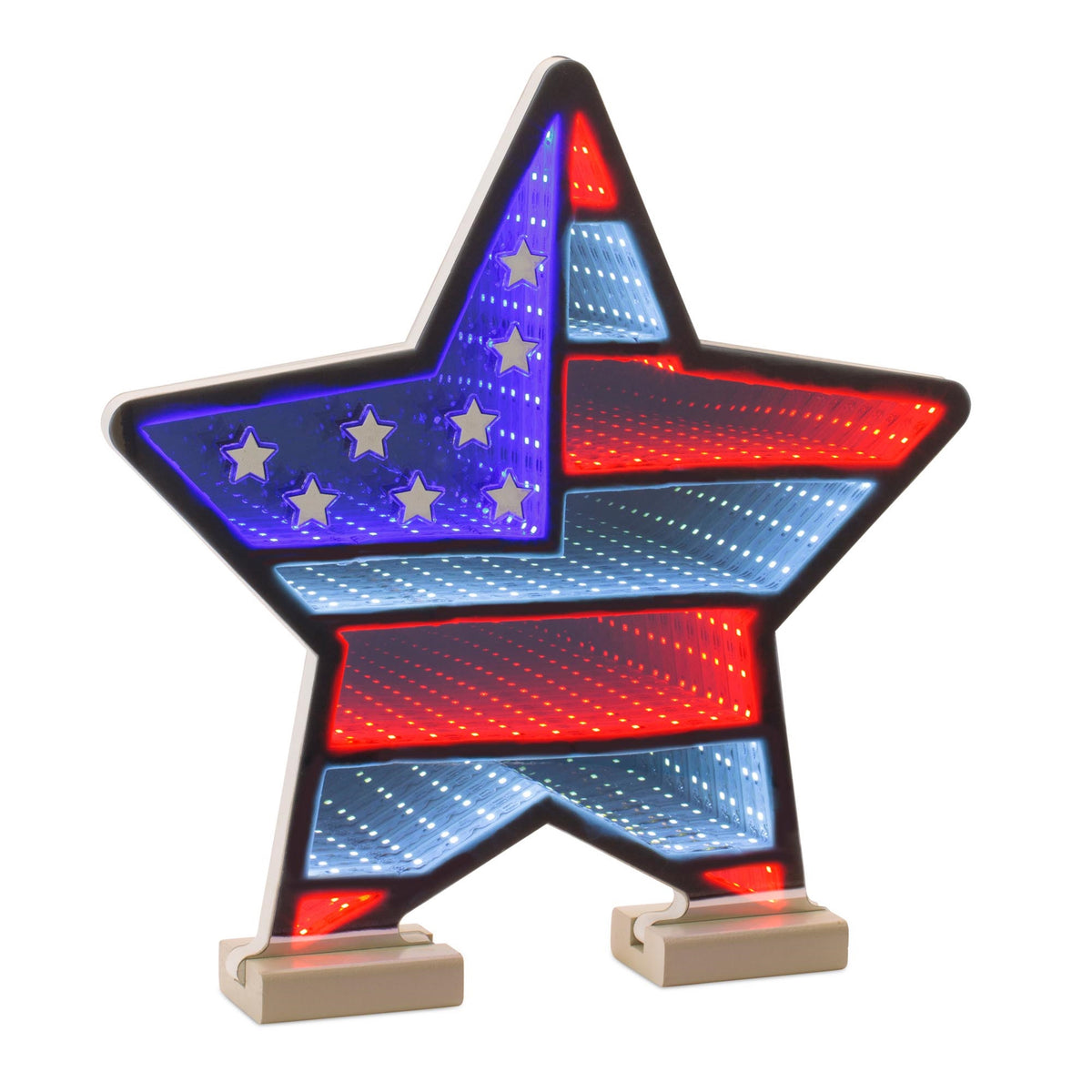 American Flag Star Infinity Light