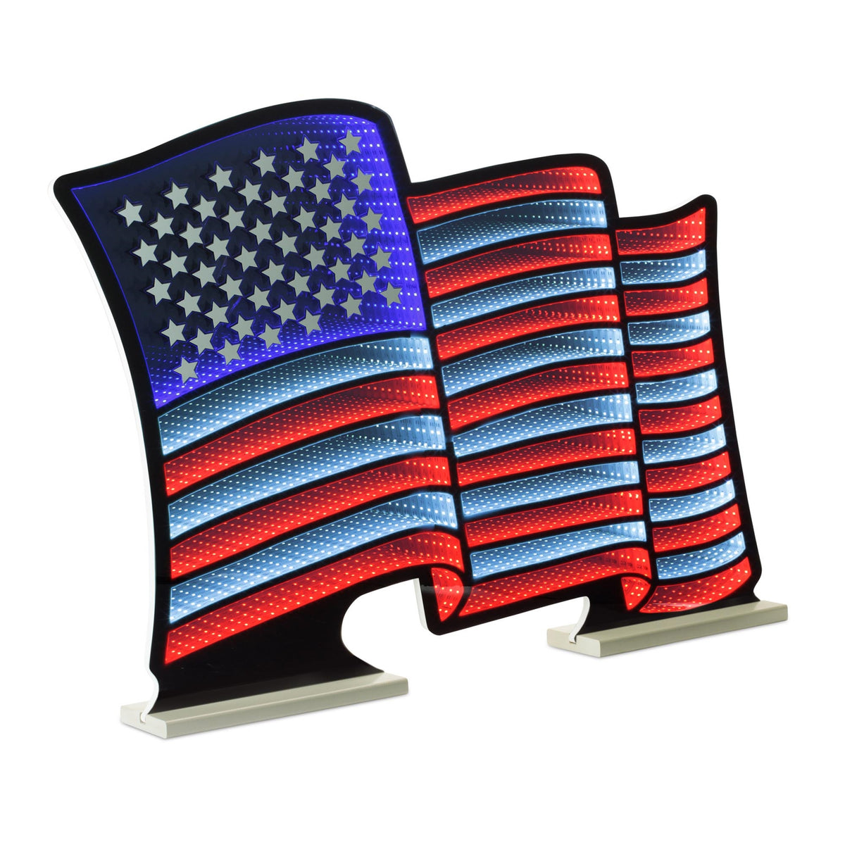 Waving American Flag Infinity Light