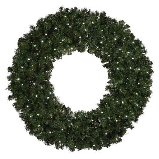 48" Sierra Fir Wreath with LED Concave Lights