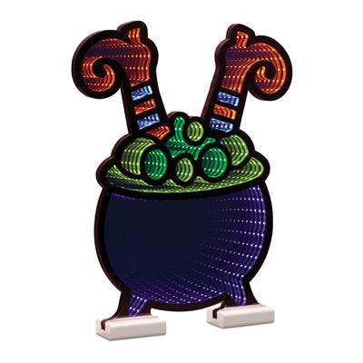 Witch Legs Cauldron Infinity Light - 16 in.