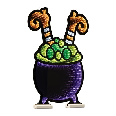 Witch Legs Cauldron Infinity Light - 24 in.