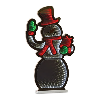 Snowman with Present Infinity Light