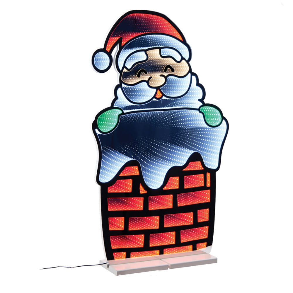 Santa and Chimney Infinity Light