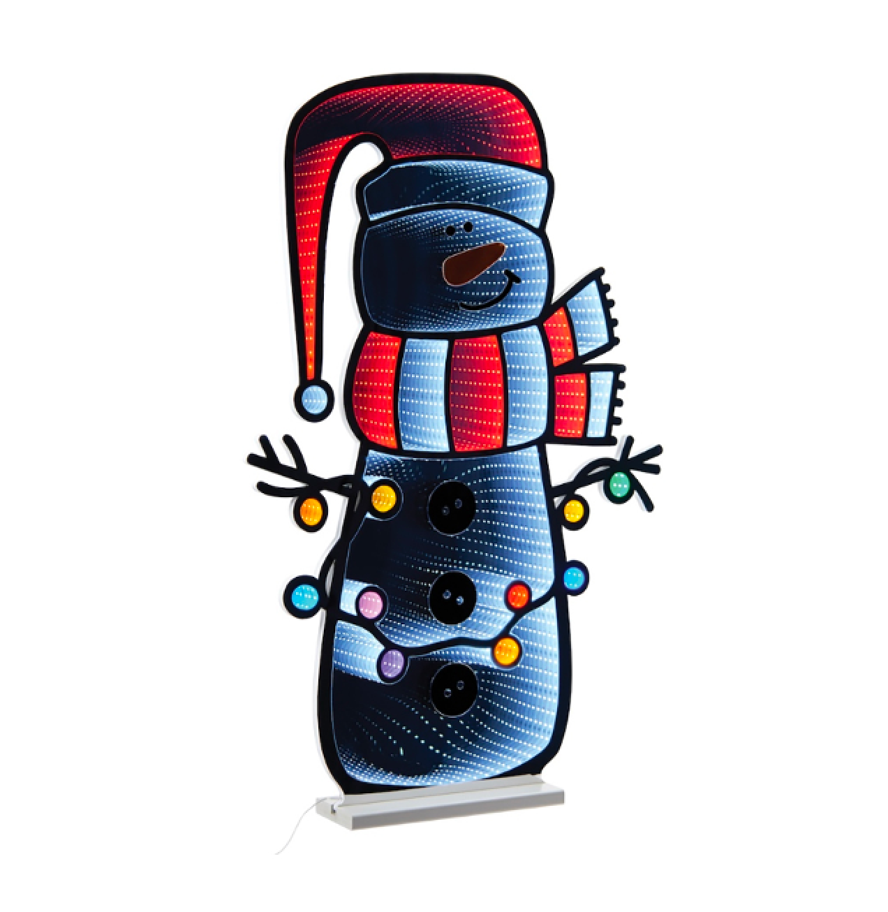 Snowman with Lights Infinity Light