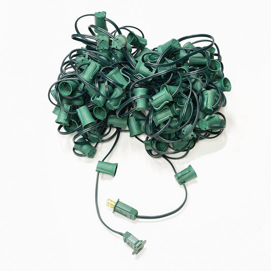 100' C9 Cording with sockets and plugs