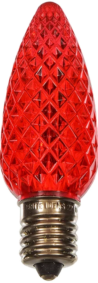 C9 Faceted LED bulb, 3⅛″ tall