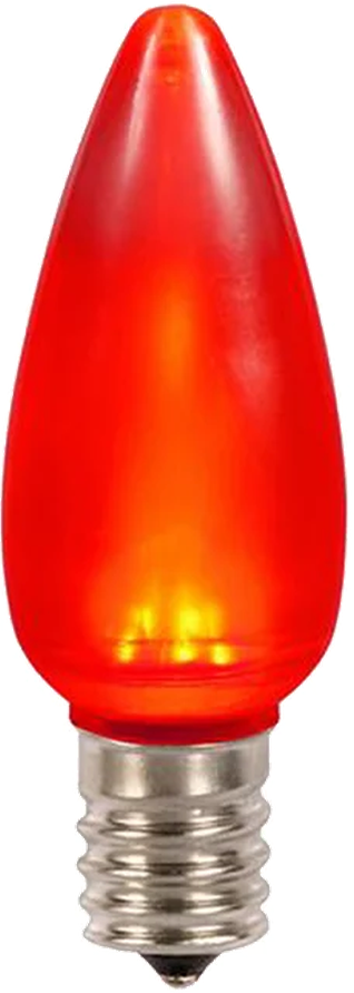 C9 Smooth LED bulb, 3″ tall