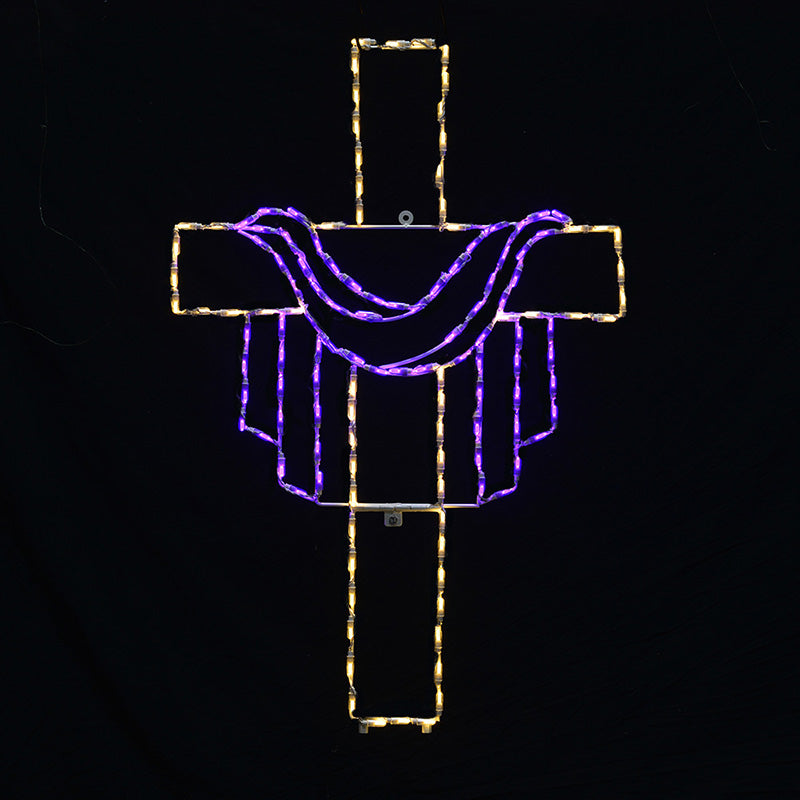 Jesus Cross with Robe LED Display (48")