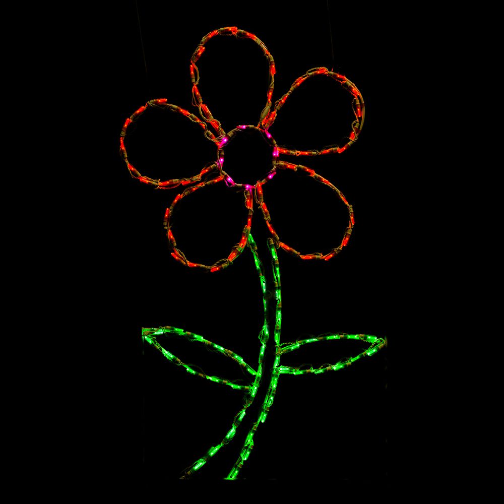 Daisy Flower LED Display - Orange