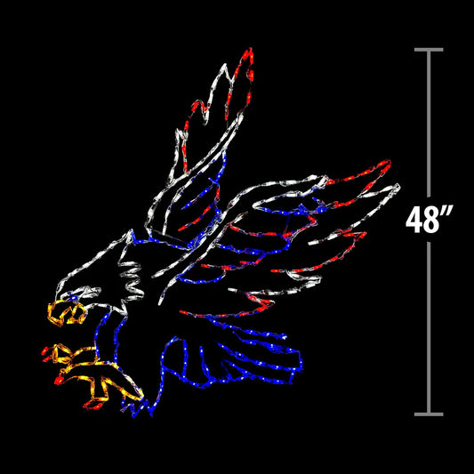 Landing Bald Eagle LED Display