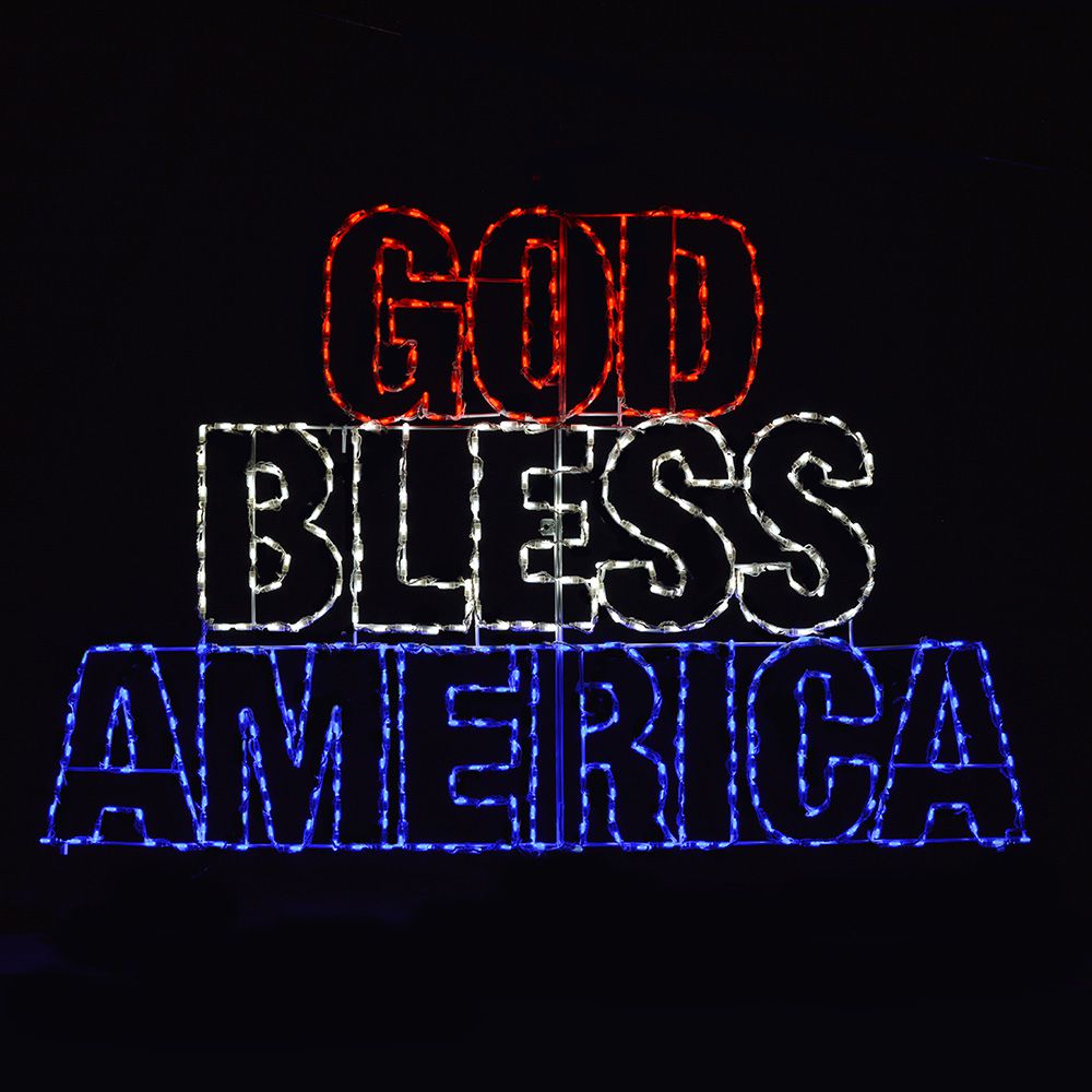 God Bless America LED Sign