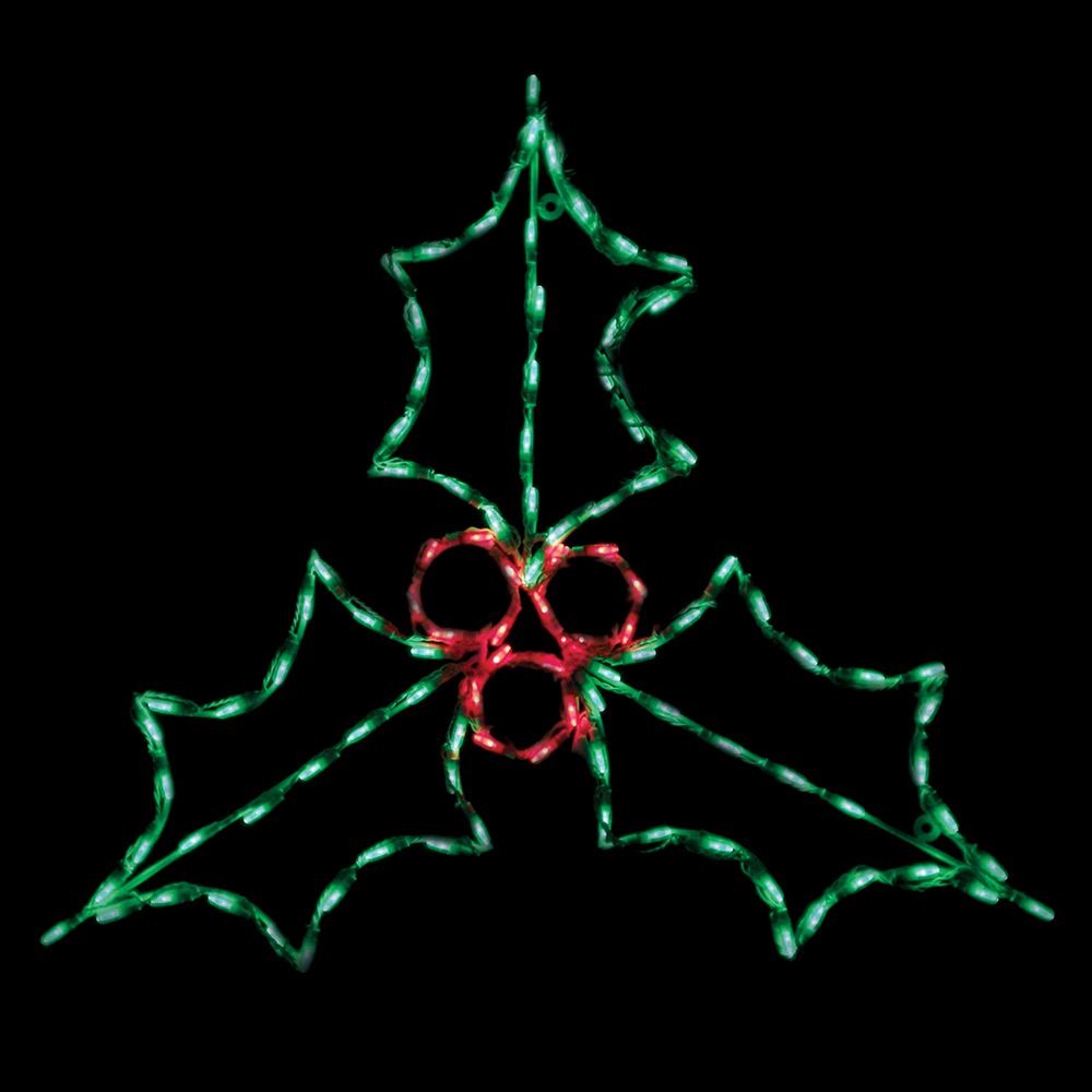 Holly with Berries LED Display (37")