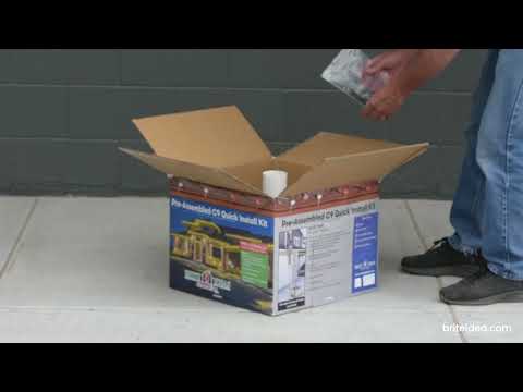 Pre-Assembled C9 Quick Install Kit with Red and White C9 Bulbs (Alternating every 2 Bulbs)