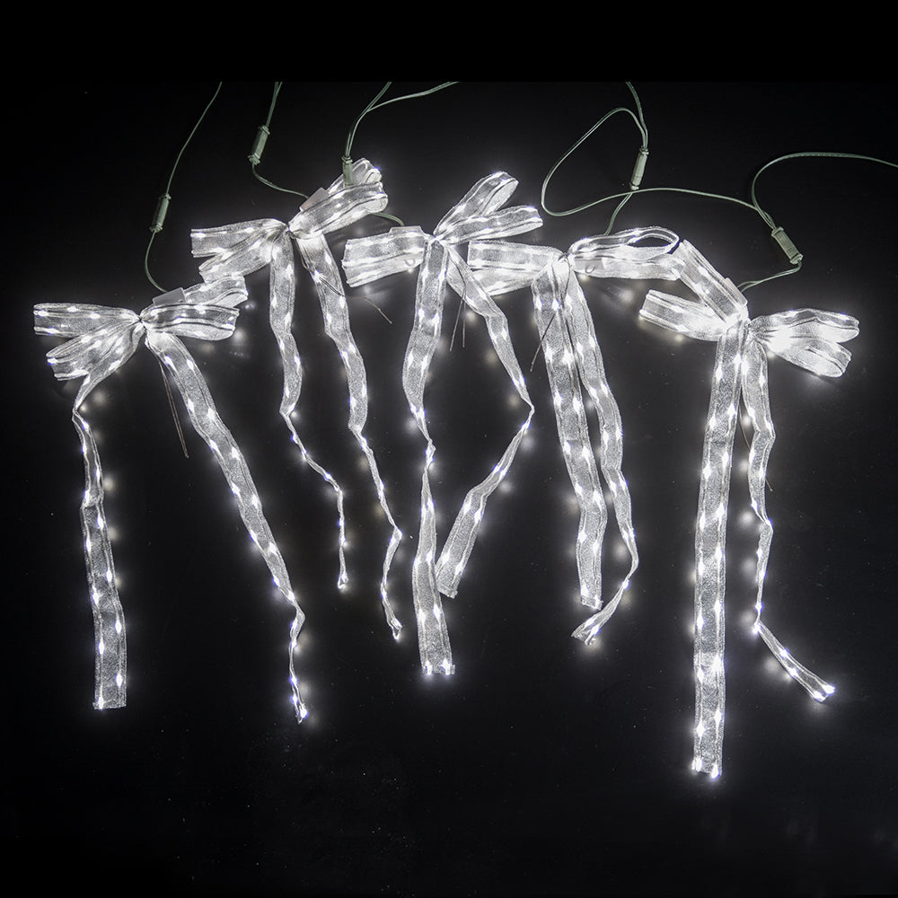 Illuma Bow Silver LED Display w/White Lights