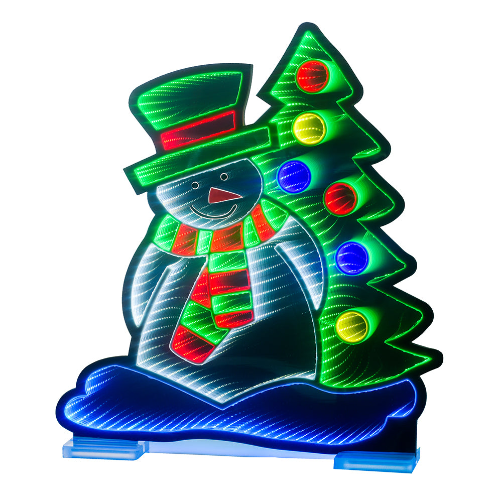 Snowman Tree Infinity Light