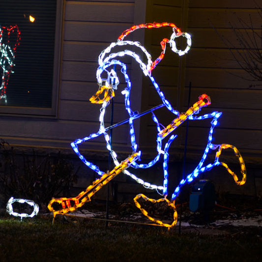 Hockey Penguin w/ Puck (Left Facing) Animated LED Display (52")