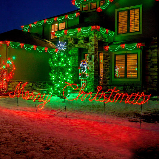 Merry Christmas LED Sign - Red (56")