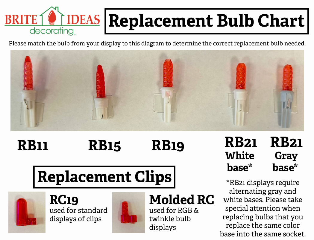 LED Replacement Bulb 25-pack - Style #21 White Base
