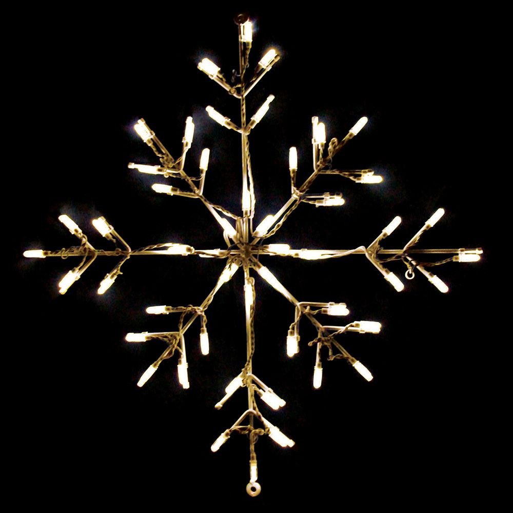 30 in. Snowflake LED Display - Warm White