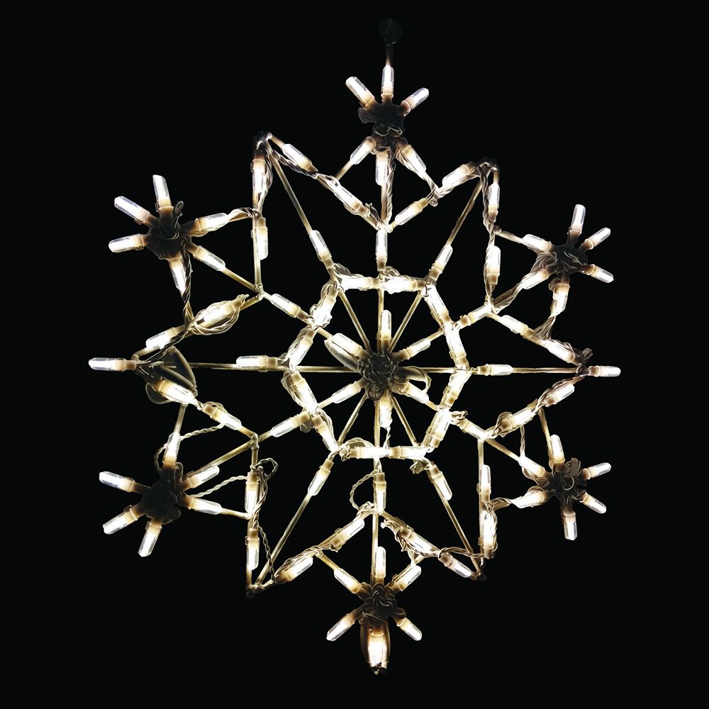 Crystal Snowflake LED Display - Warm White (30")