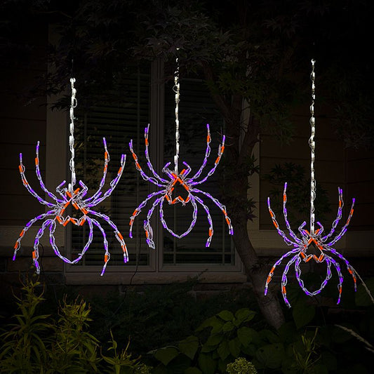 Hanging Spiders LED Display