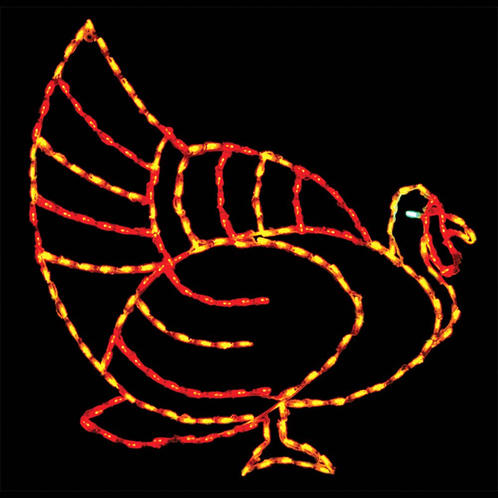 Fall Turkey LED Display (45")