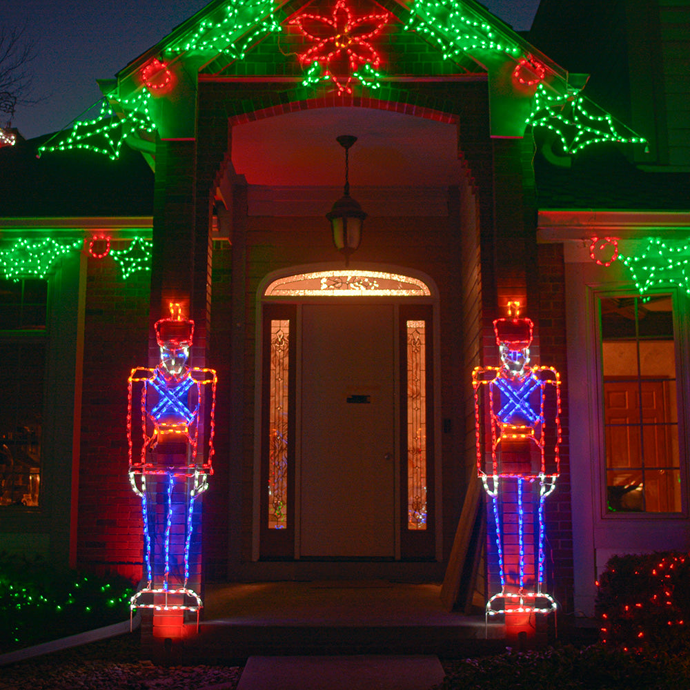 Nutcracker Tall Toy Soldier LED Display (82")