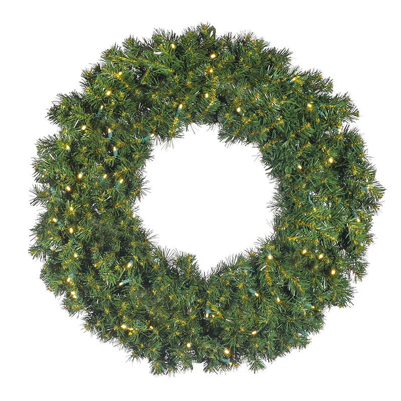 36" Sierra Fir Wreath with LED Concave Lights