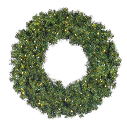 36" Sierra Fir Wreath with LED Concave Lights