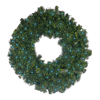 36" Sierra Fir Wreath with LED Concave Lights
