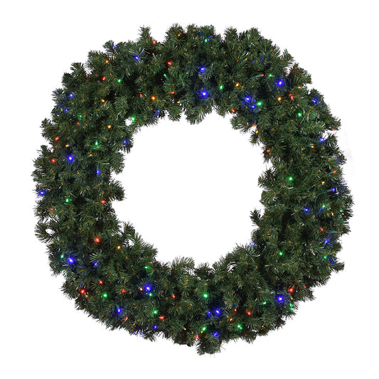 48" Sierra Wreath with Concave LED Lights
