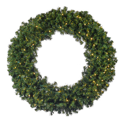 48" Sierra Fir Wreath with LED Concave Lights