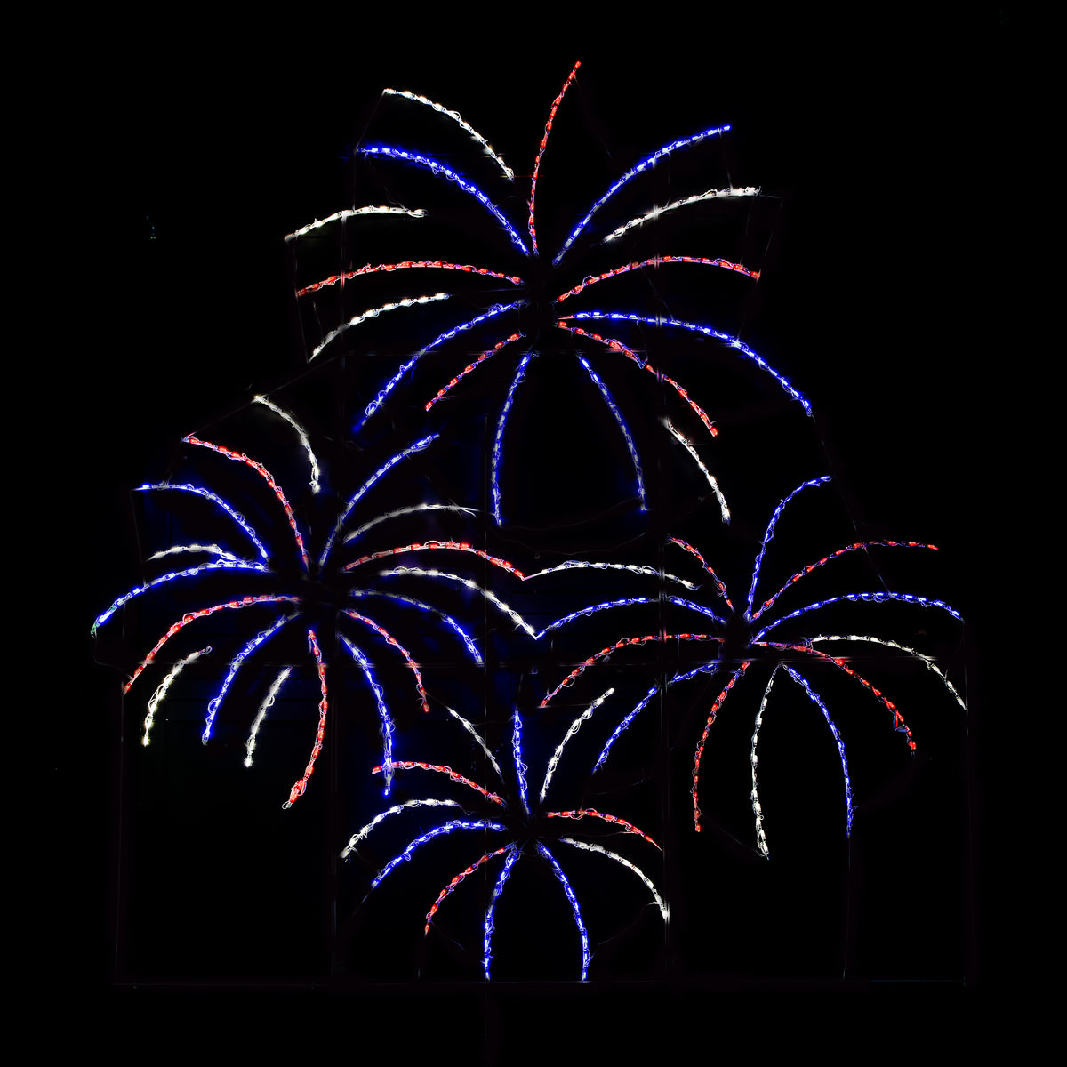 Four Firework Stack Animated LED Display