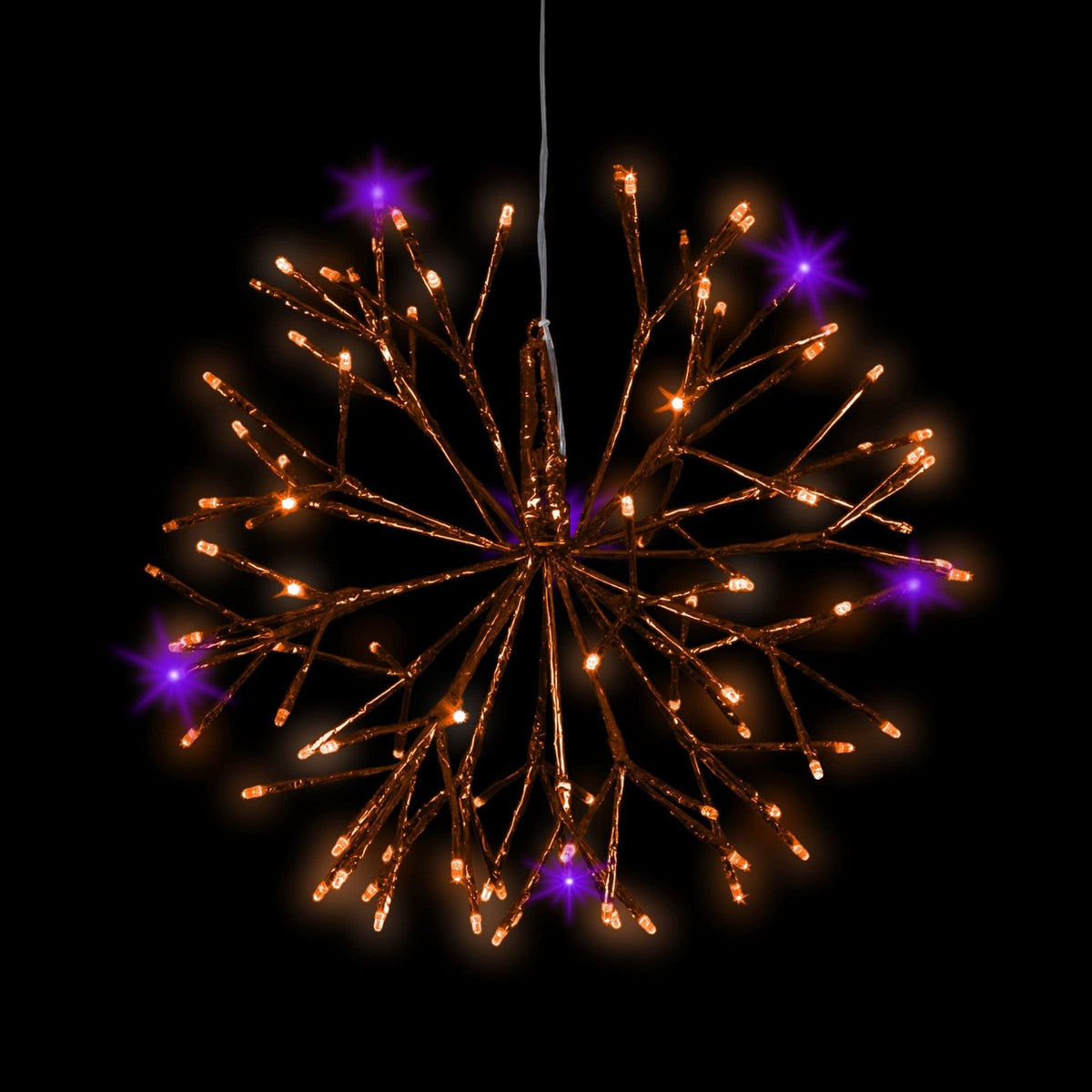 16" Ultrabrite Light Burst Ball - Orange/Purple