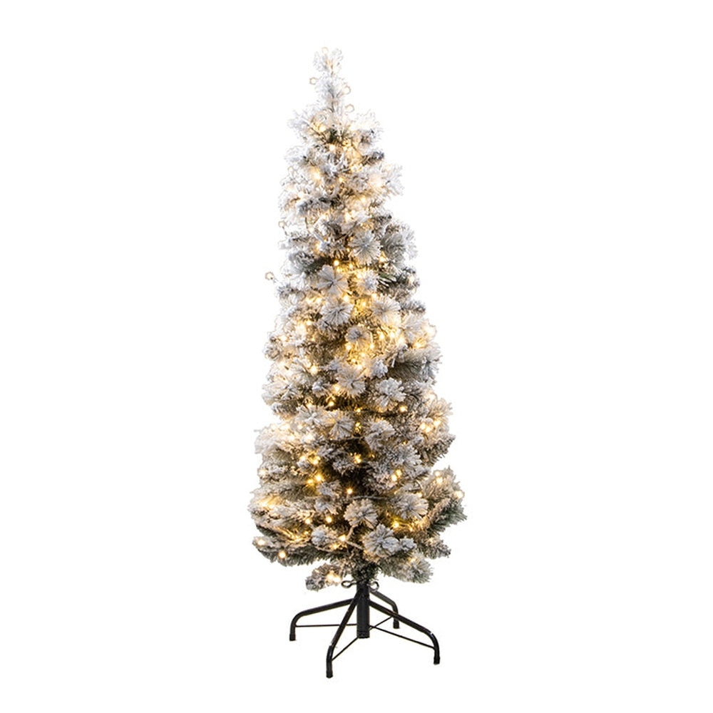 4' Flocked Pencil Aspen Tree