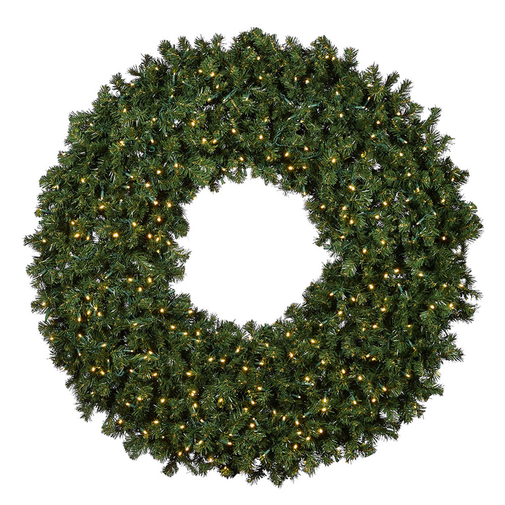 60" Sierra Fir Wreath with LED Concave Lights