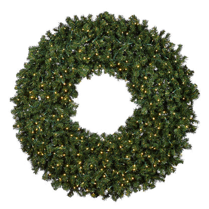 60" Sierra Fir Wreath with LED Concave Lights