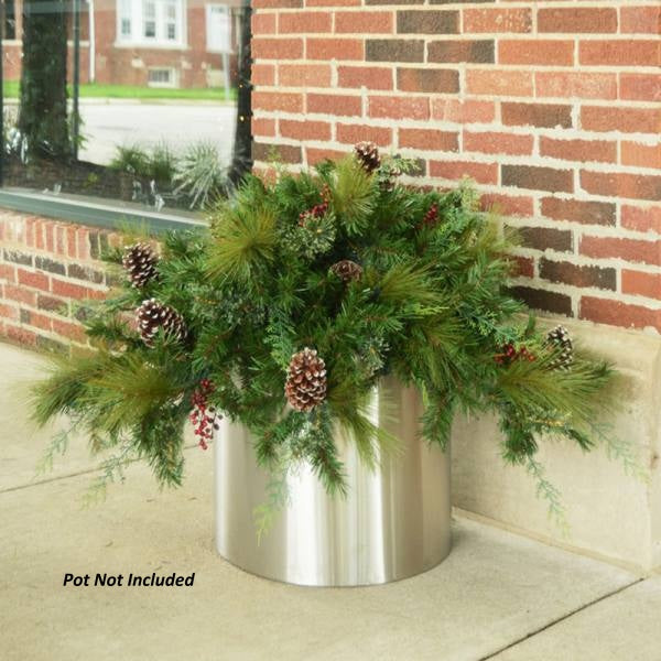 60" White Pine Container Filler Unlit - lifestyle, pot not included