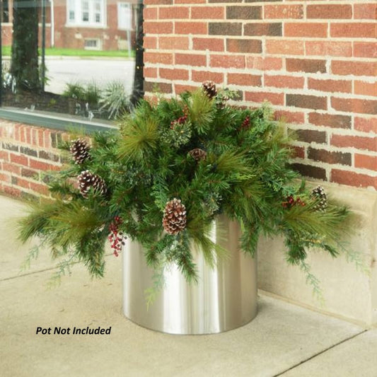 60" White Pine Container Filler Unlit - lifestyle, pot not included