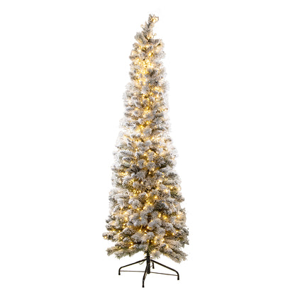 6 ft. Flocked Aspen Pencil Tree