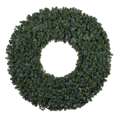72" Sierra Fir Wreath with LED Concave Lights