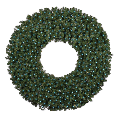 72" Sierra Fir Wreath with LED Concave Lights