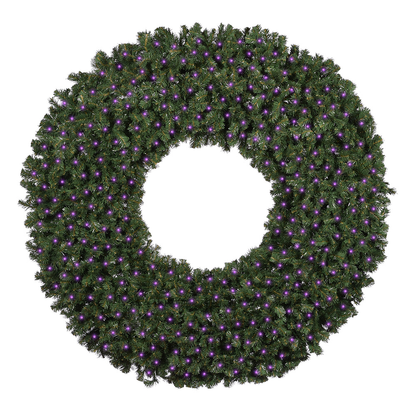 72" Sierra Fir Wreath with LED Concave Lights