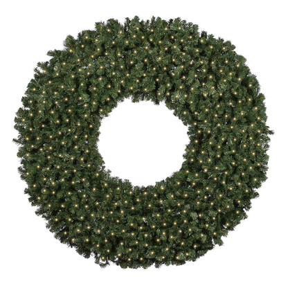 72" Sierra Fir Wreath with LED Concave Lights