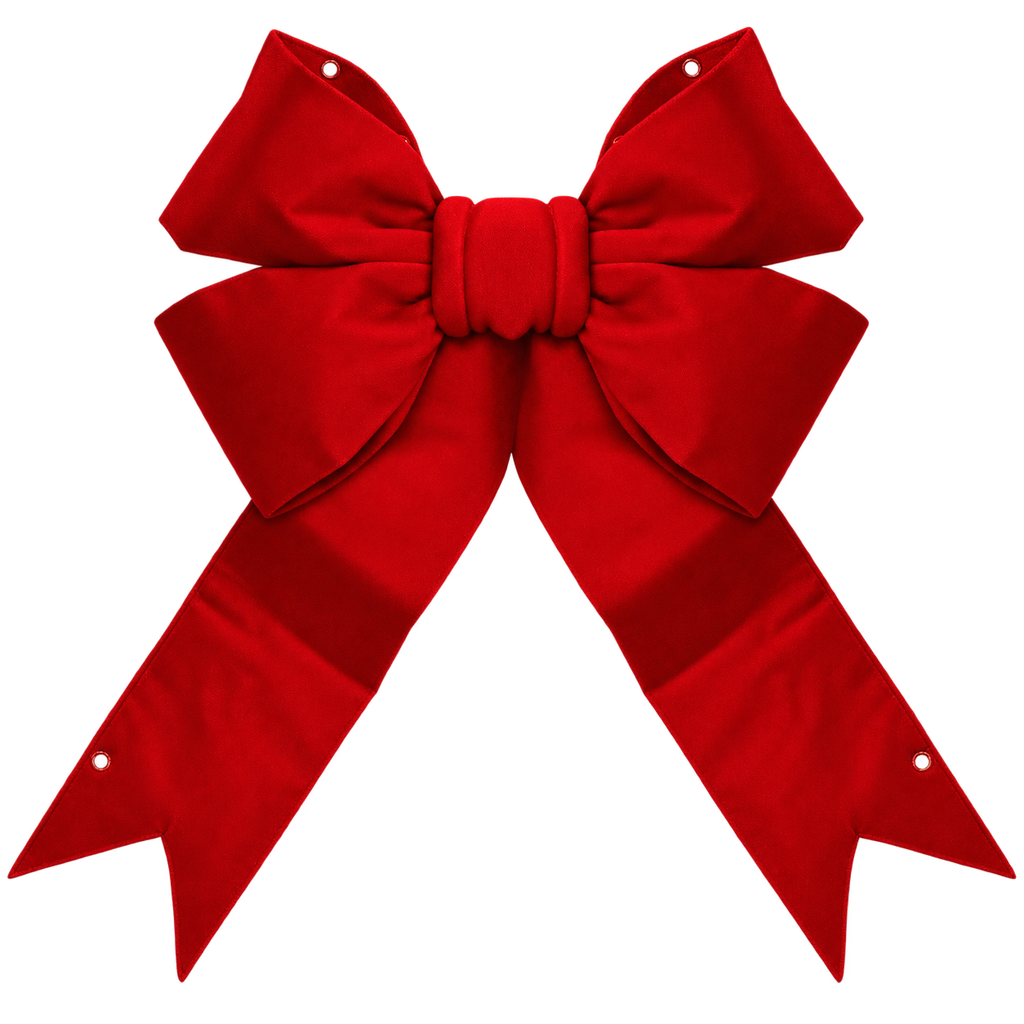 Red Velvet Bow 4 Loop 18"