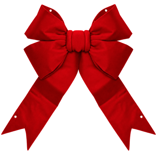 Red Velvet Bow 4 Loop 18"