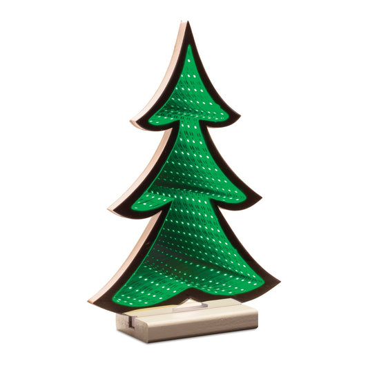 Infinity Green Tree 11.75" Battery Powered