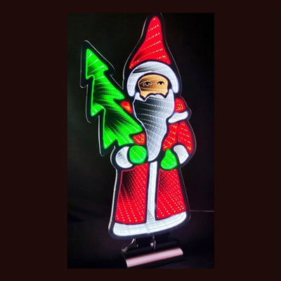 Infinity Santa with Tree 33"