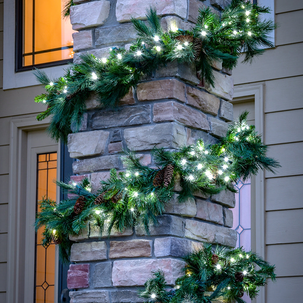 9' Mixed Noble Garland w/ Concave LEDs