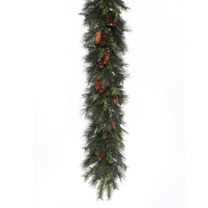 9' Mixed Noble Garland Unlit